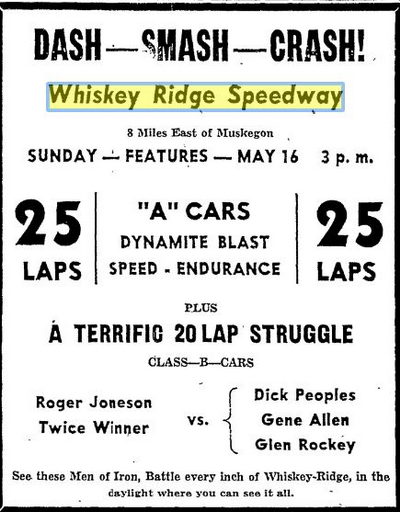 Whiskey Ridge Raceway (Whiskey Ridge Speedway, Whisky Ridge) - May 1948 (newer photo)